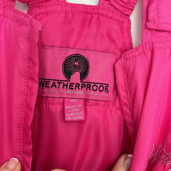 18M hot pink Snowbibs and matching coat - Picture 4 of 6